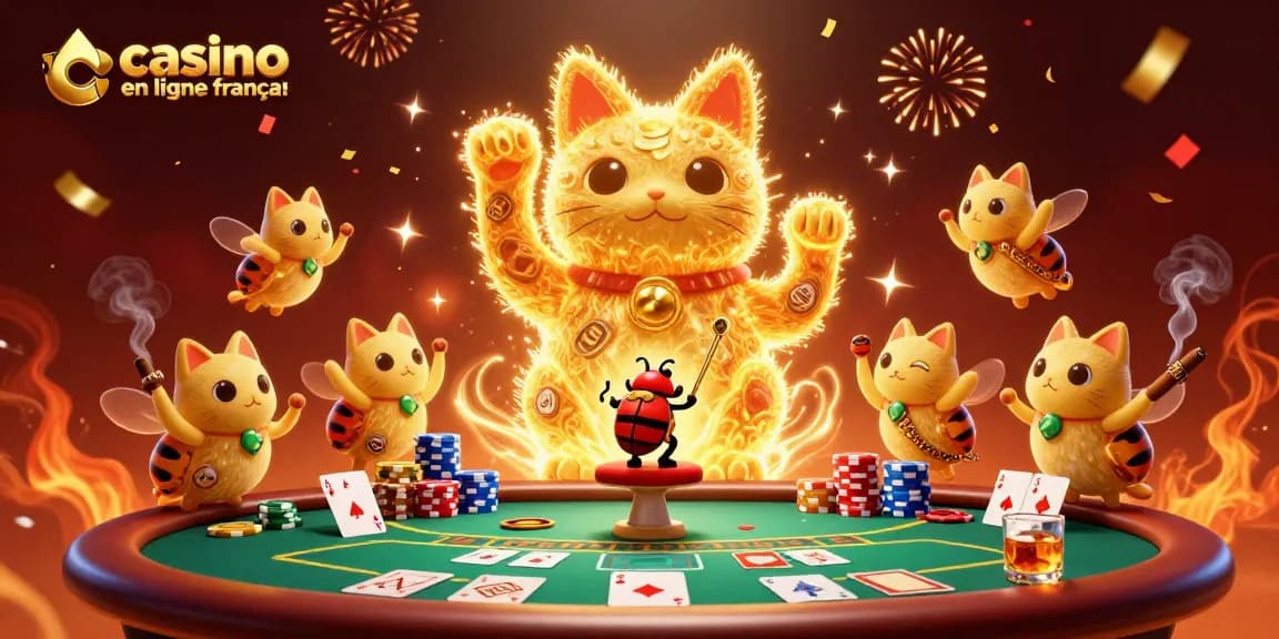 Découvrez la chance au casino en ligne français avec ce chat porte-bonheur animé !