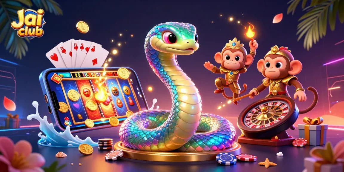 Experience winning excitement with Jai club's vibrant 3D gambling scene full of fun and games.