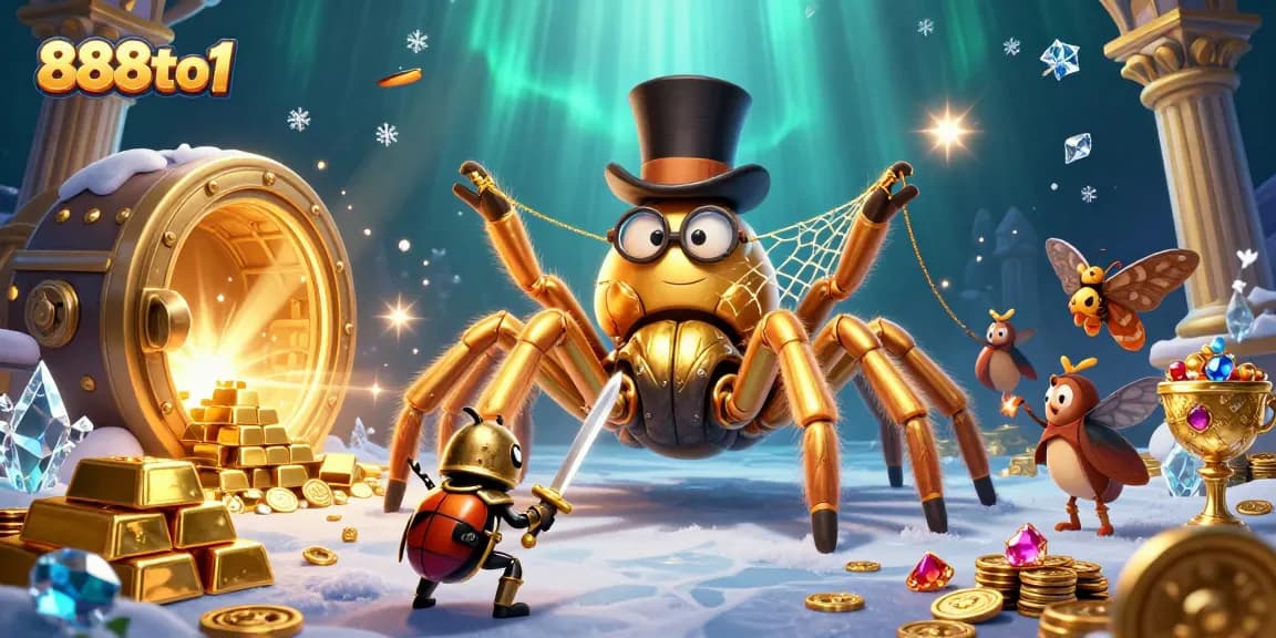 Experience the excitement of 888to1 as golden treasures and vibrant characters light up your gaming journey.
