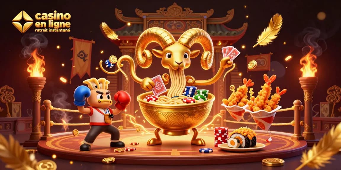 Gagnez avec le casino en ligne retrait instantané à travers une scène de jeu dynamique illustrée.