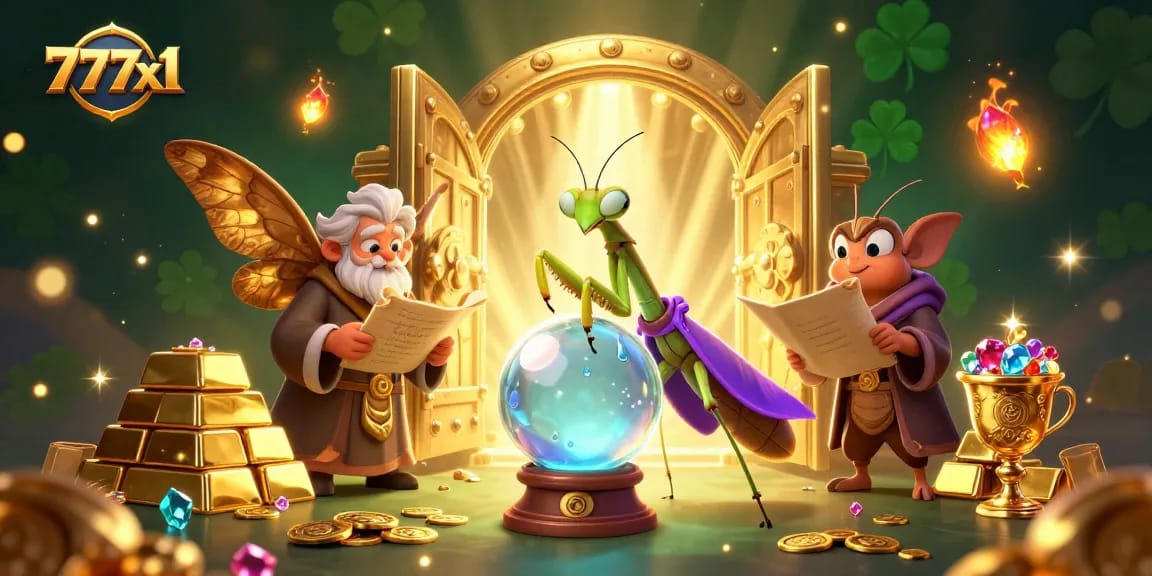 Engage in winning strategies with 777x1 as fortune tellers guide your gaming journey amidst treasures.