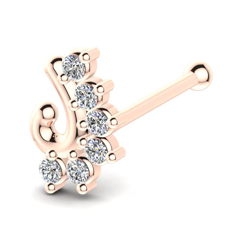 Diamond nose hoop – Beautiful Diamond Nose Hoop at London Diamond Online