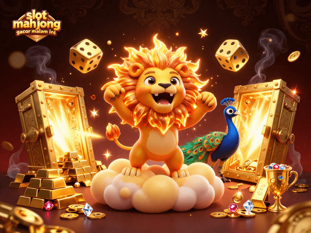 Experience the excitement of slot mahjong gacor malam ini with vibrant casino characters and treasures.