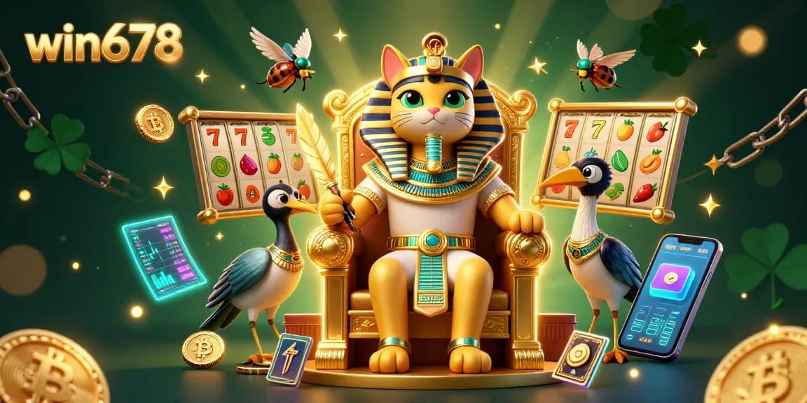 Engage with stunning win678 slots and crypto gaming experience in vibrant 3D art.