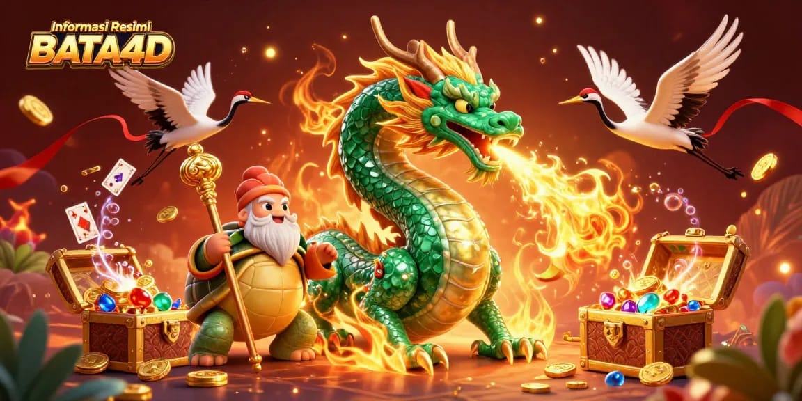 Engage in Informasi Resmi BATA4D with a vibrant 3D casino scene showcasing exclusive game elements and action.