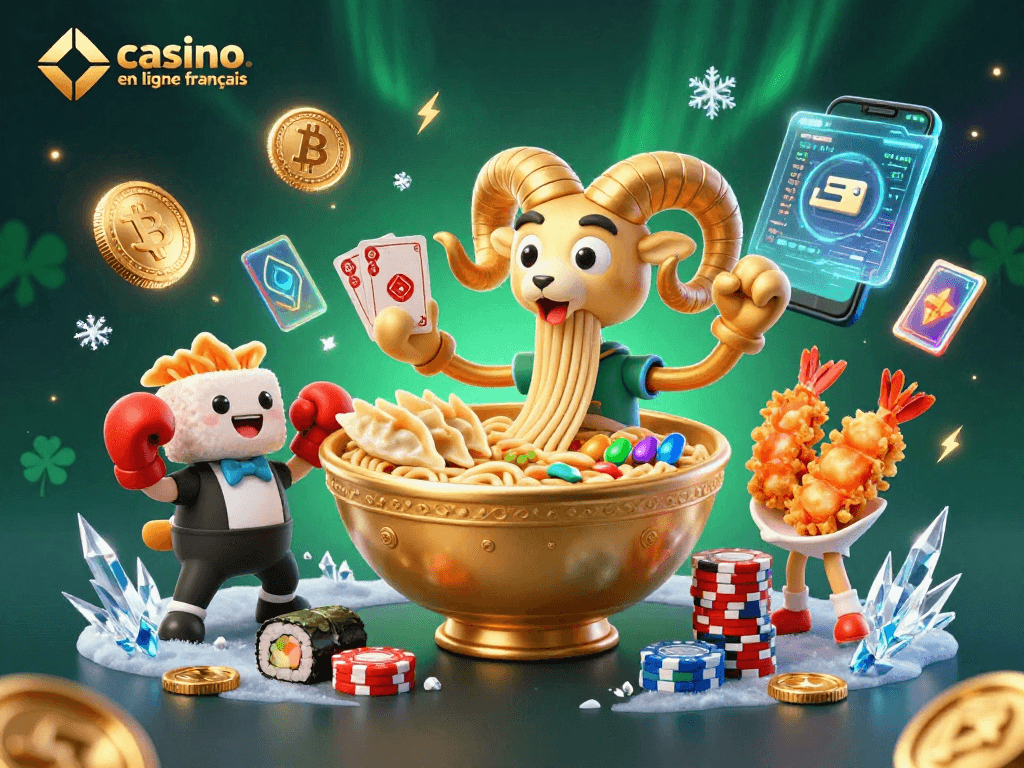 Jouez au casino en ligne français avec des personnages amusants dans un univers vibrant.