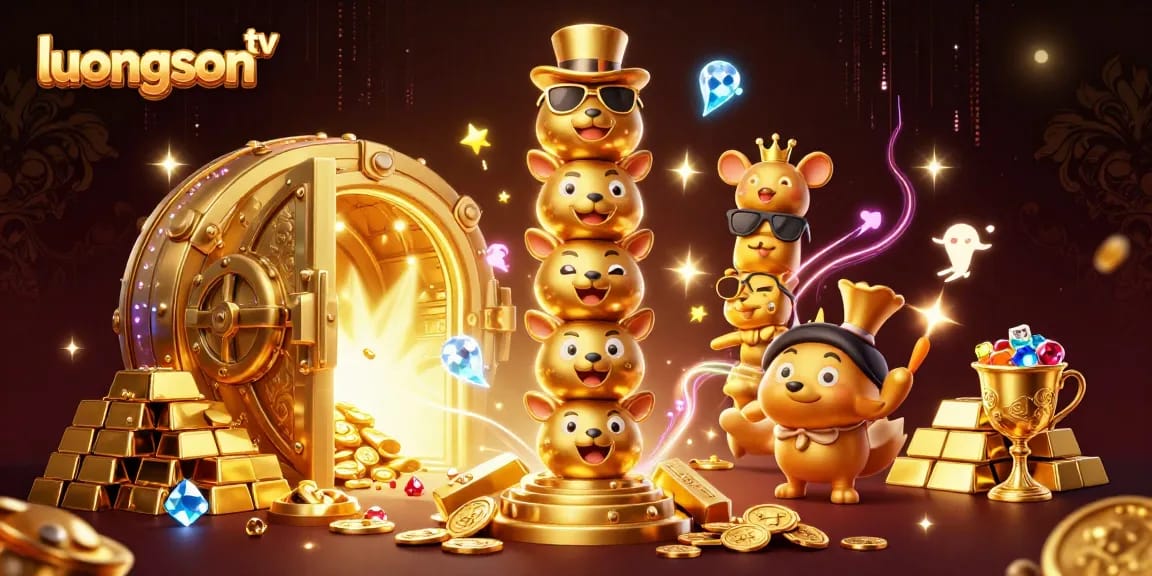 Experience excitement with luongson tv’s vibrant gaming scene full of shimmering treasures.