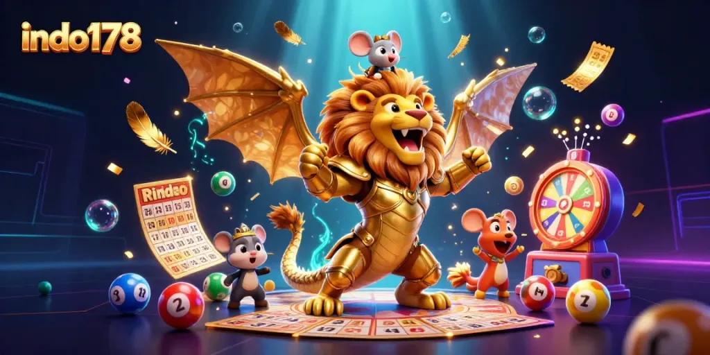 Experience thrilling jackpots at indo178, featuring dynamic 3D casino elements and engaging game action.