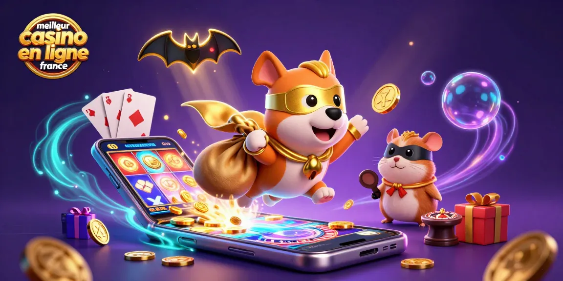 Découvrez le meilleur casino en ligne France avec des héros ludiques et des éléments de jeu vibrants.