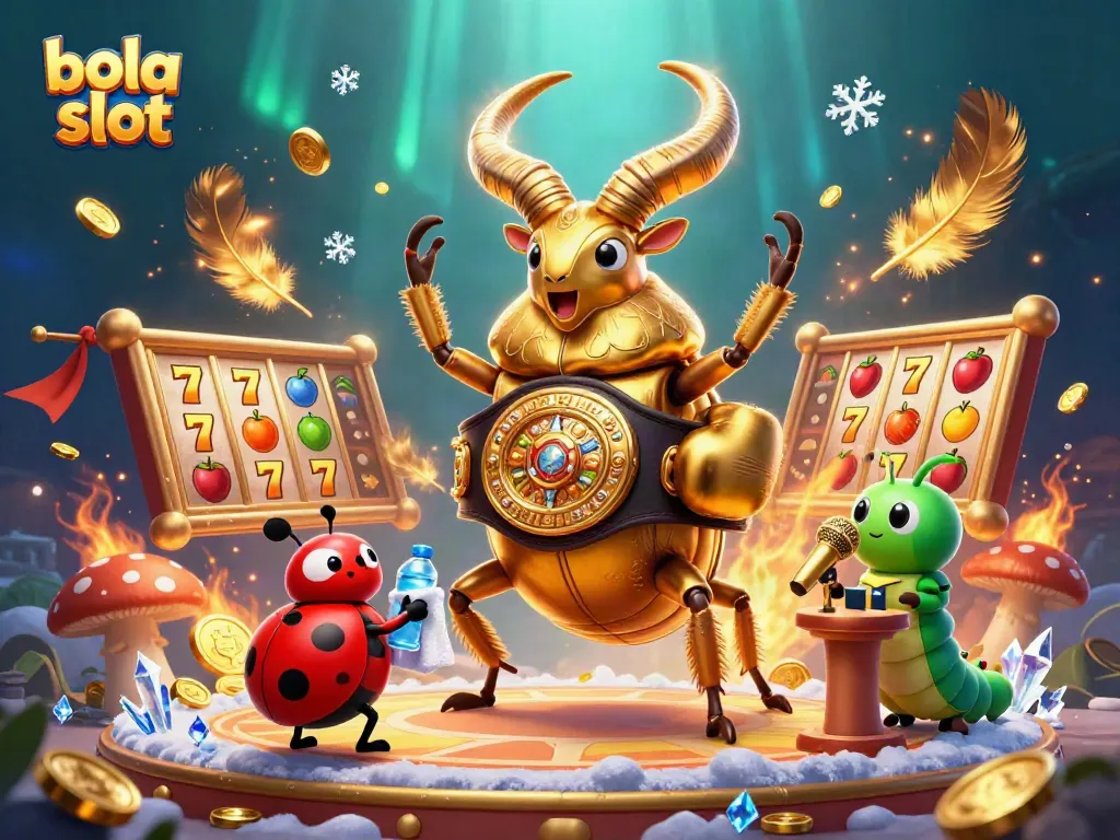 Engage with the thrilling bola slot experience featuring vibrant characters and dynamic casino elements.