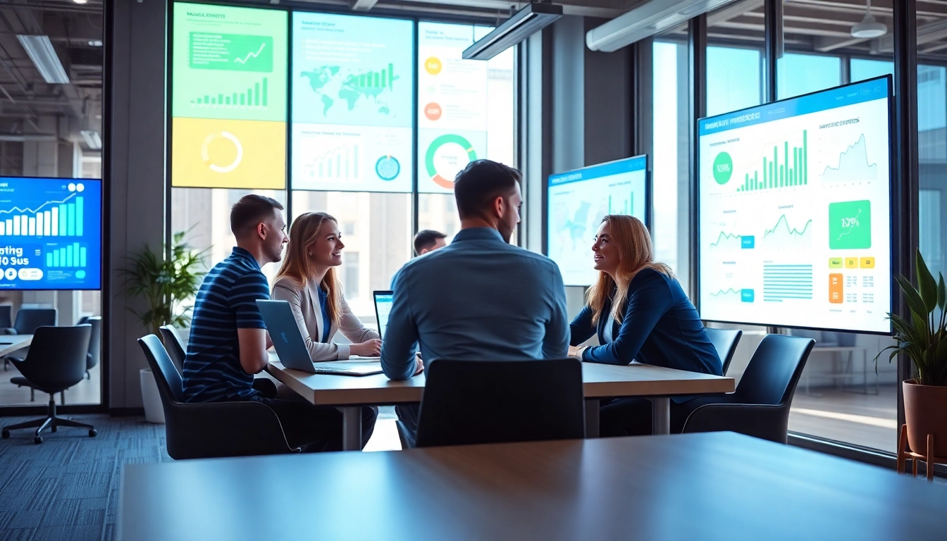Engaged team strategizing at a digital advertising agency Melbourne office, highlighting collaboration and creativity.