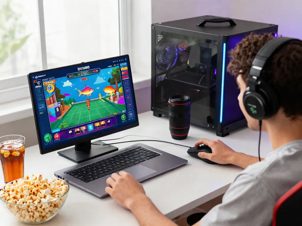 Engaging online gaming experience on DU88 platform with vibrant visuals and enthusiastic player.