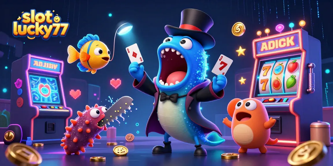 Engage with slot lucky77 through vibrant 3D characters and exciting casino elements.