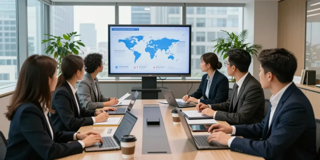 Lead Roedl legal team collaborating in a professional office environment, showcasing teamwork and expertise.
