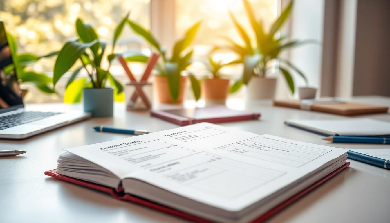 Plan Your Way, Instantly with a professional planner showcasing organized tasks and a productive workspace.