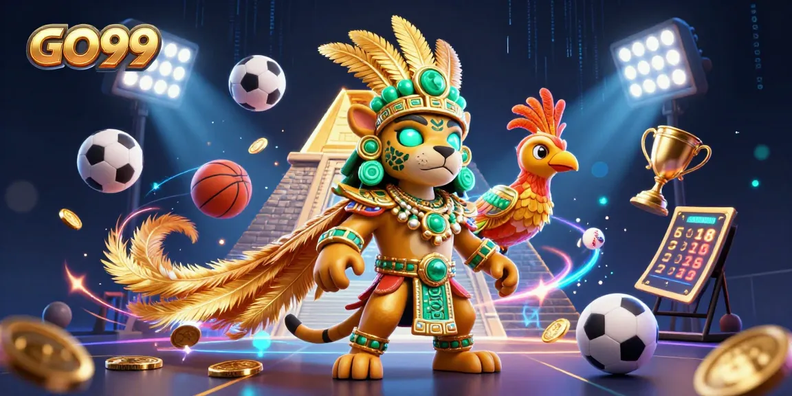 Experience GO99's vibrant gaming atmosphere with dynamic elements and a captivating Mayan theme.