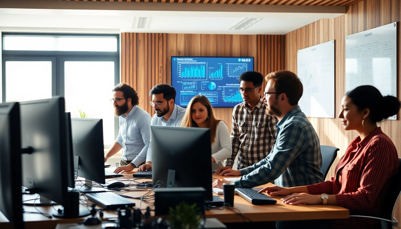 Empowering teamwork at Managed IT Services in Omaha with diverse professionals enhancing technology.