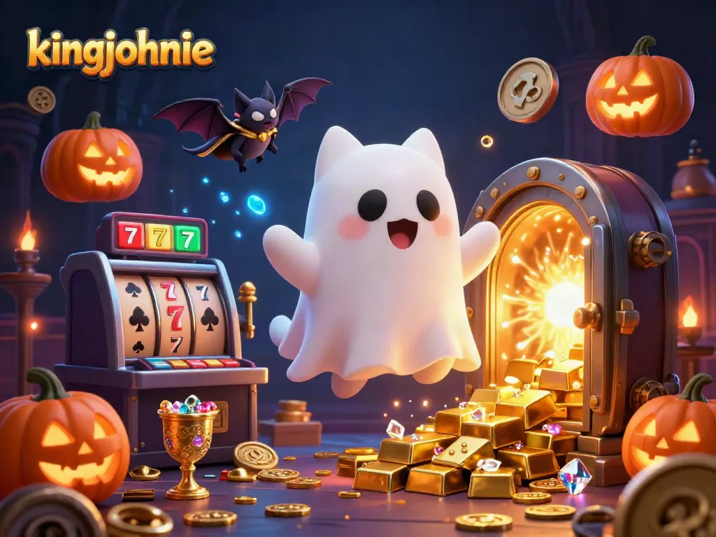 Win big at kingjohnnie while enjoying a magical 3D casino scene filled with ghostly fun.